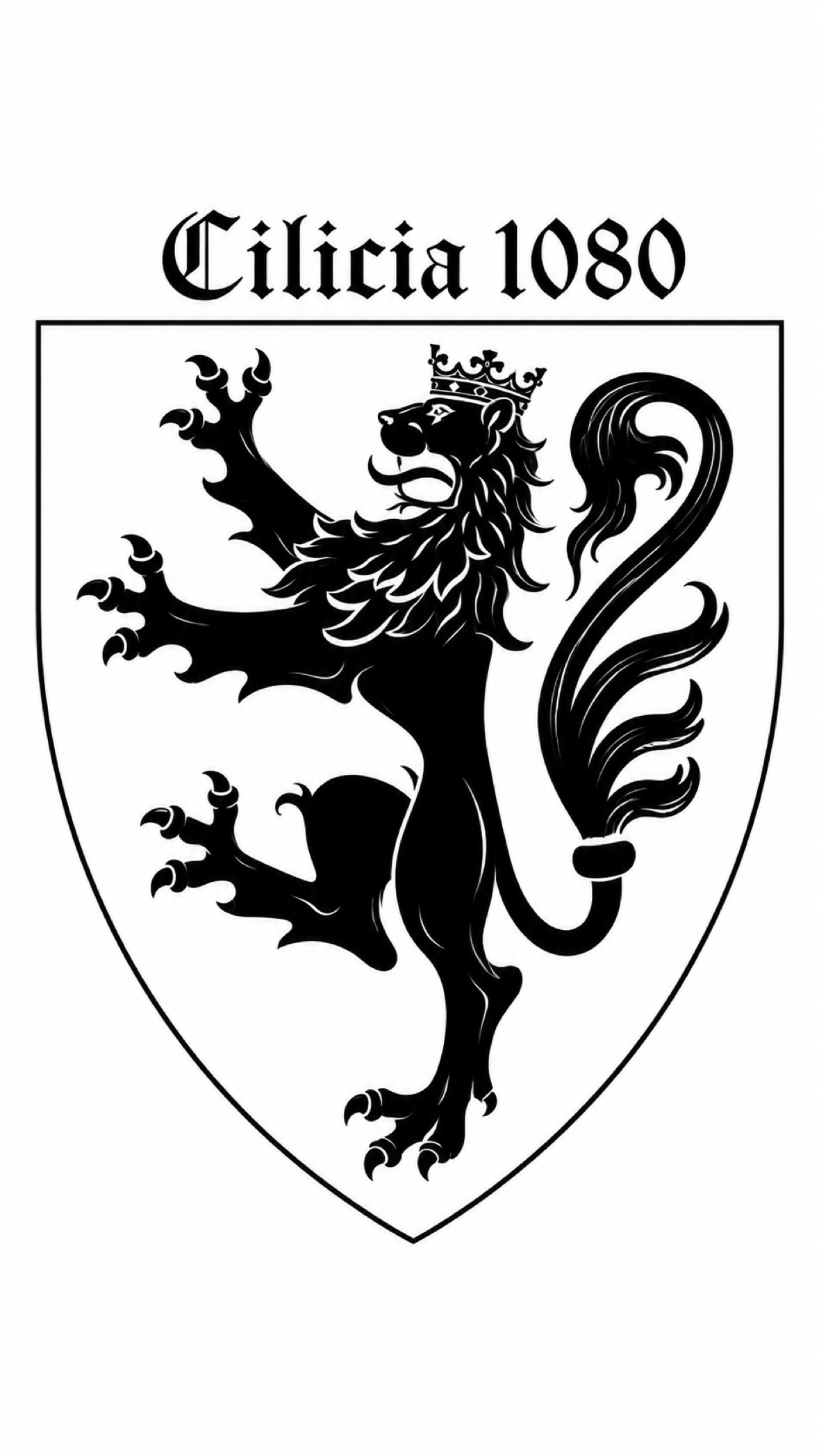 Cilicia 1080 — crowned lion crest