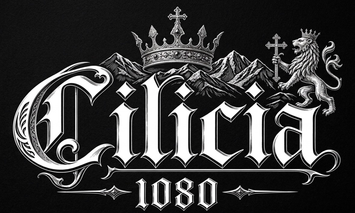 Cilicia 1080 wordmark — white on black